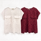 Camicia sangallo con tasche