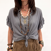 Camicia SAMIRA maniche arruffate