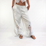 Pantalone SUNNY 1 pizzo bianco