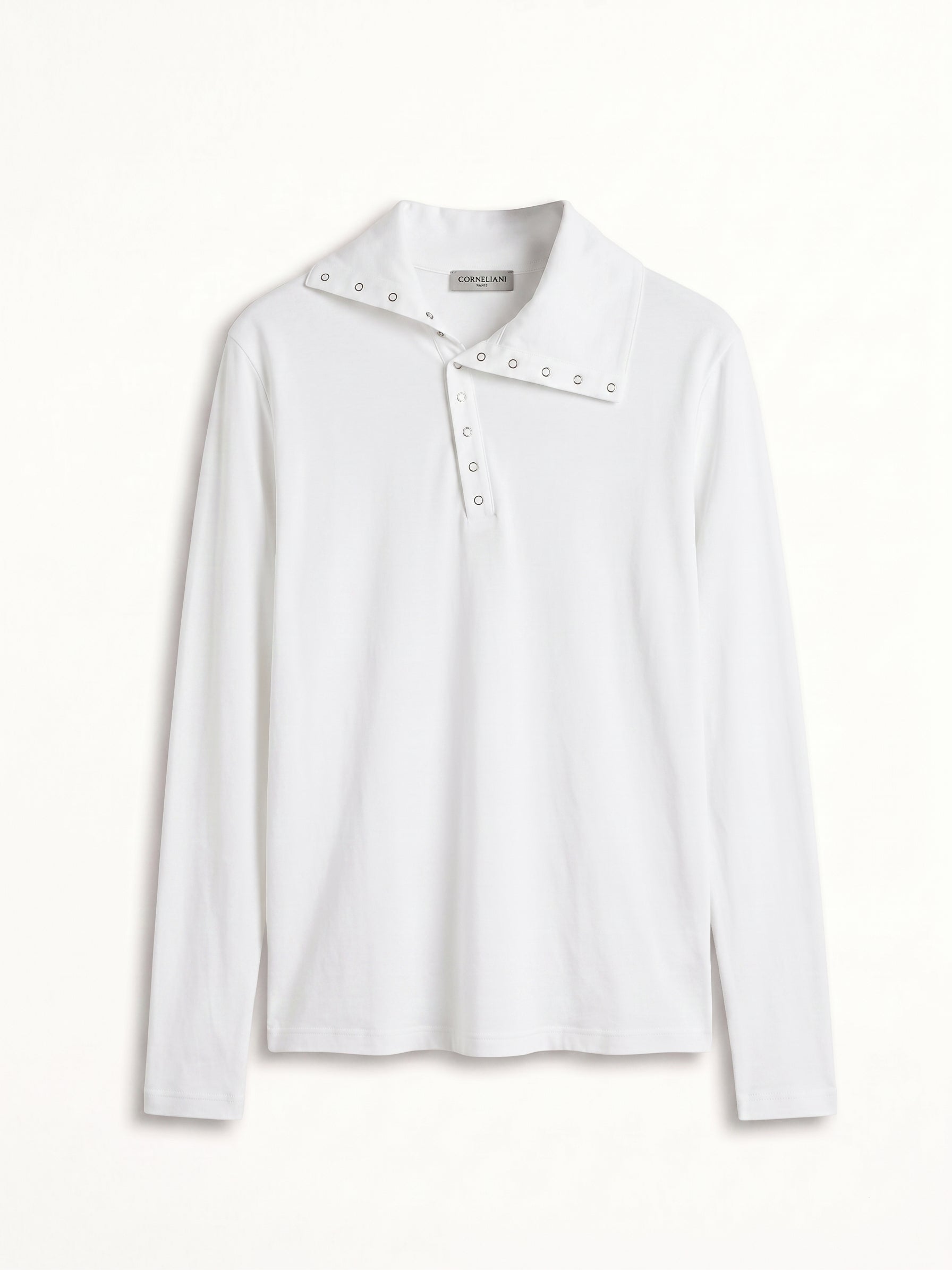 Maglia collo asimmetrico bottoncini