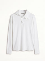 Maglia collo asimmetrico bottoncini