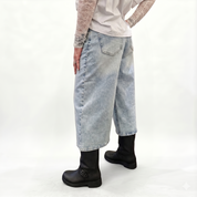 Pantalone jeans BERMUDA LUNGO DENIM BAGGY