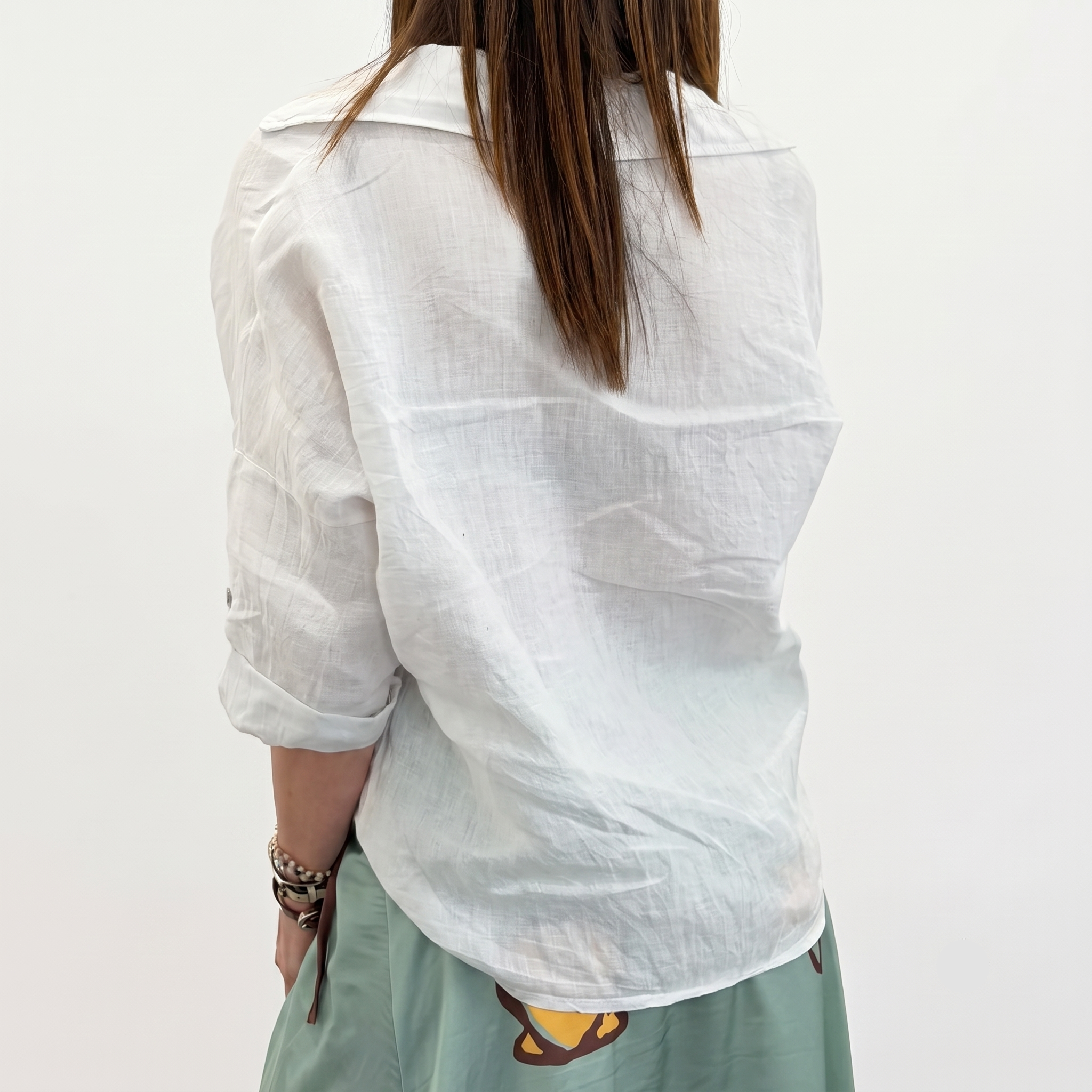 Camicia bianca in lino
