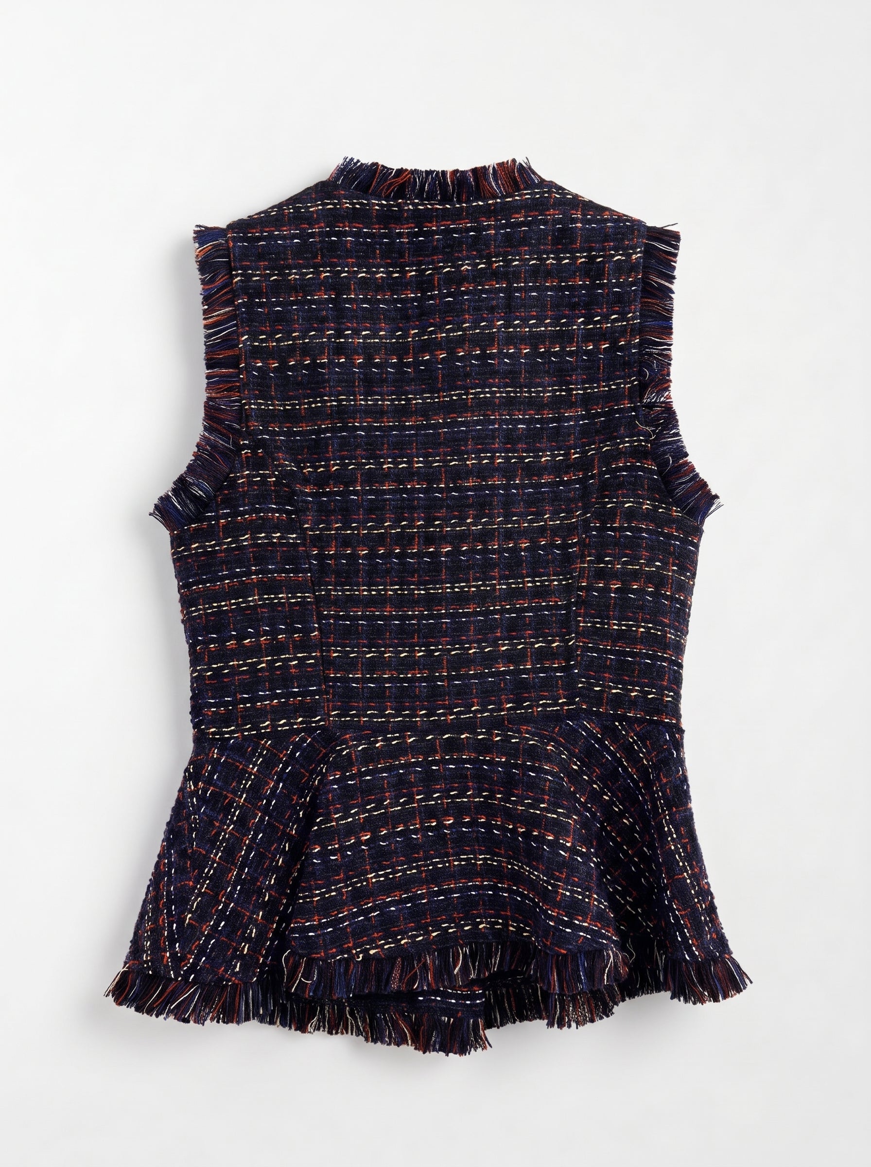Gilet Blu con Bottoni Argento