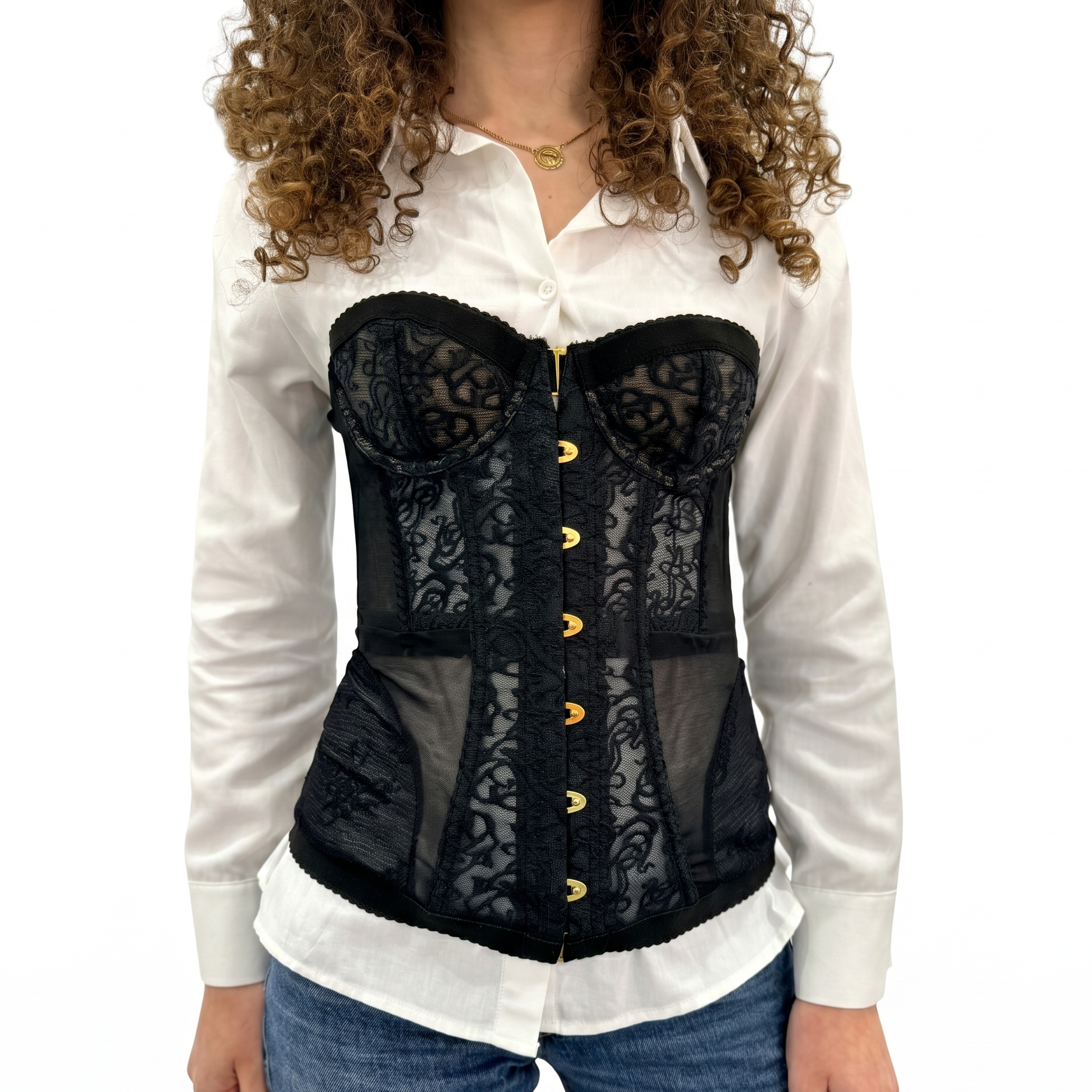 Corsetto con pizzo