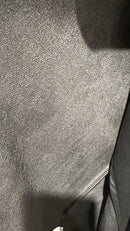 Faux leather skirt with flower