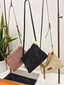 Gianni Chiarini POCHETTE NEFELI rafia intrecciata