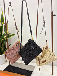 Gianni Chiarini POCHETTE NEFELI rafia intrecciata