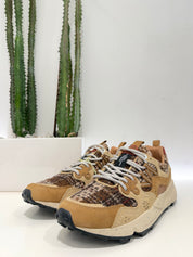 Flower Mountain sneakers YAMANO 3 light brown cream brown