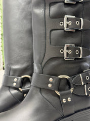 Biker FIBBIE nero tacco 50