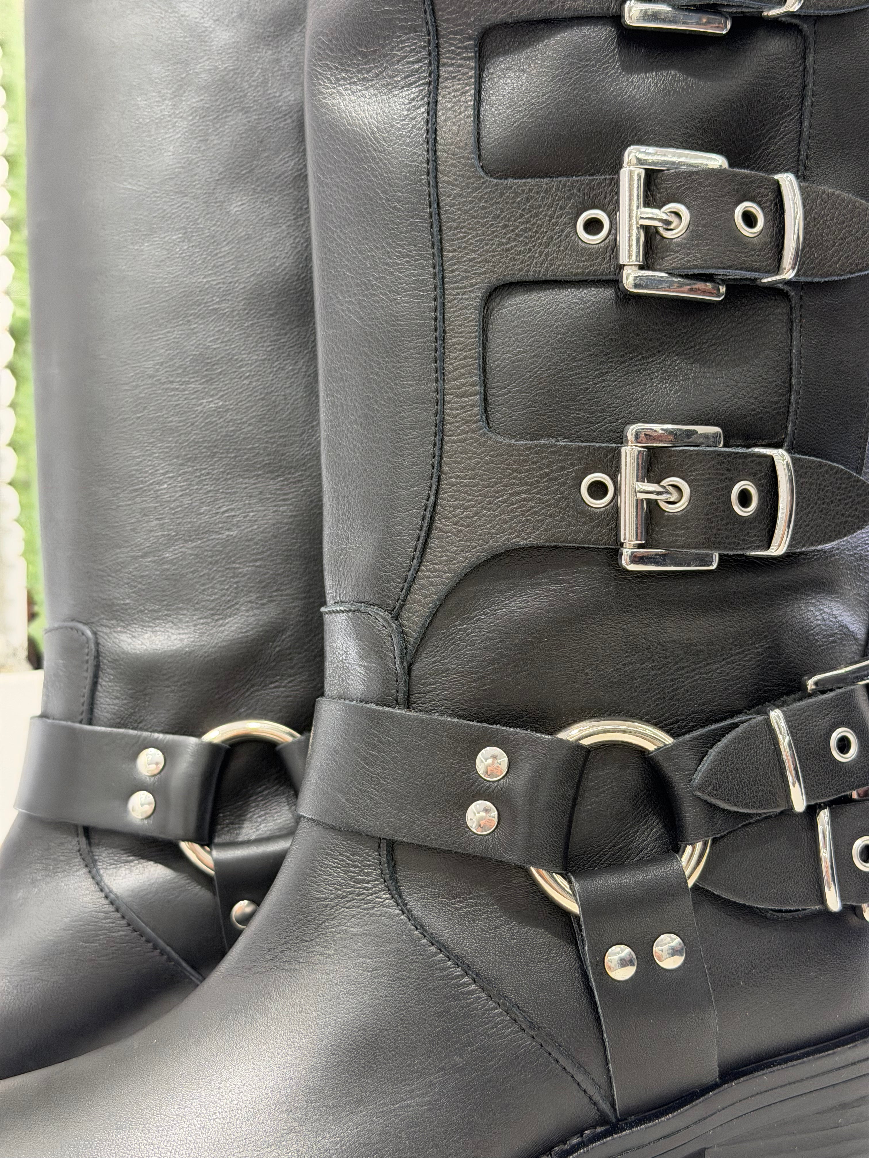 Biker FIBBIE nero tacco 50