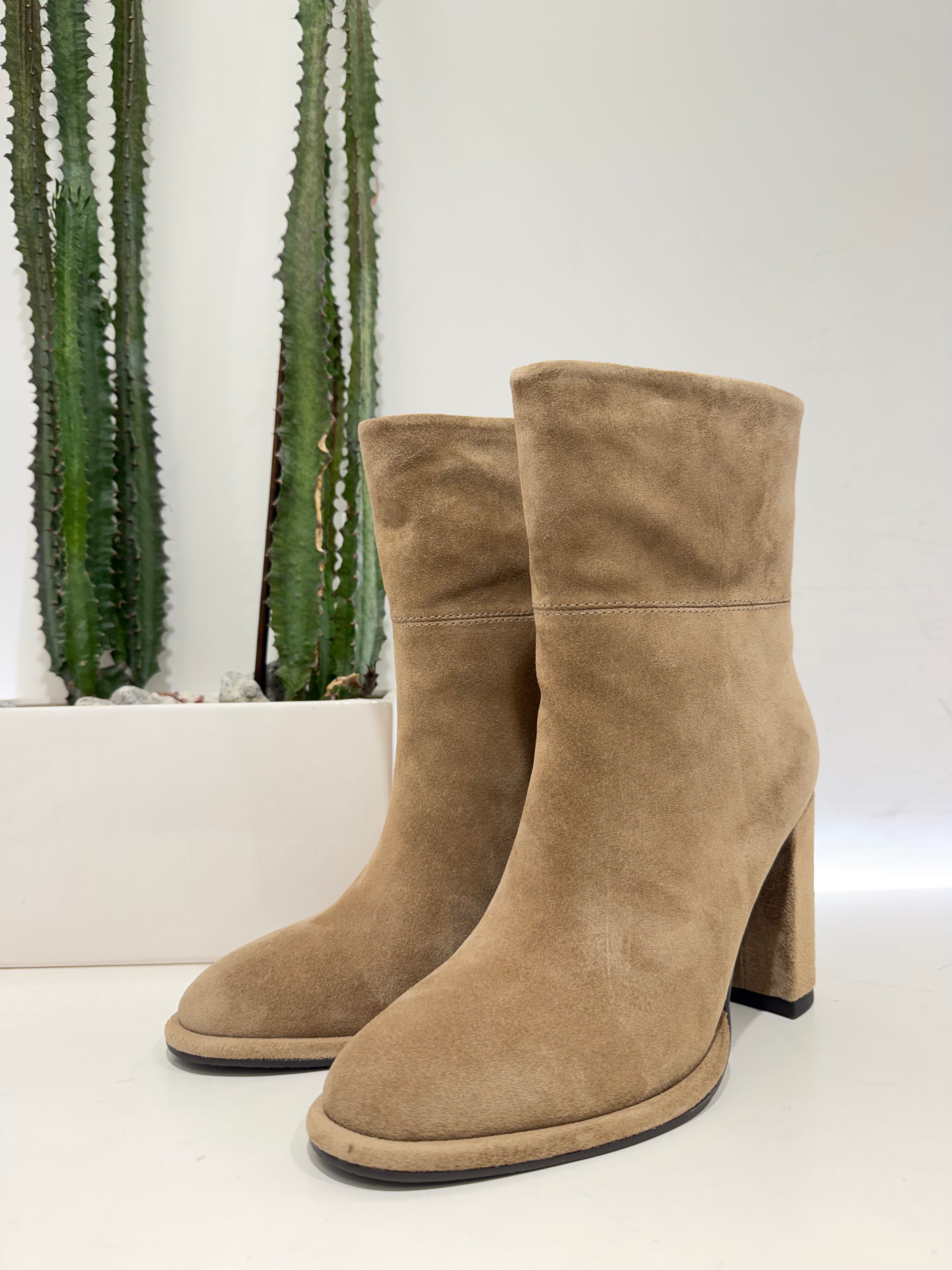 Marc Ellis stivaletto beige suede t. 100 cm