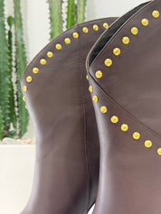 Marc Ellis stivaletto moro borchie oro t. 100 cm