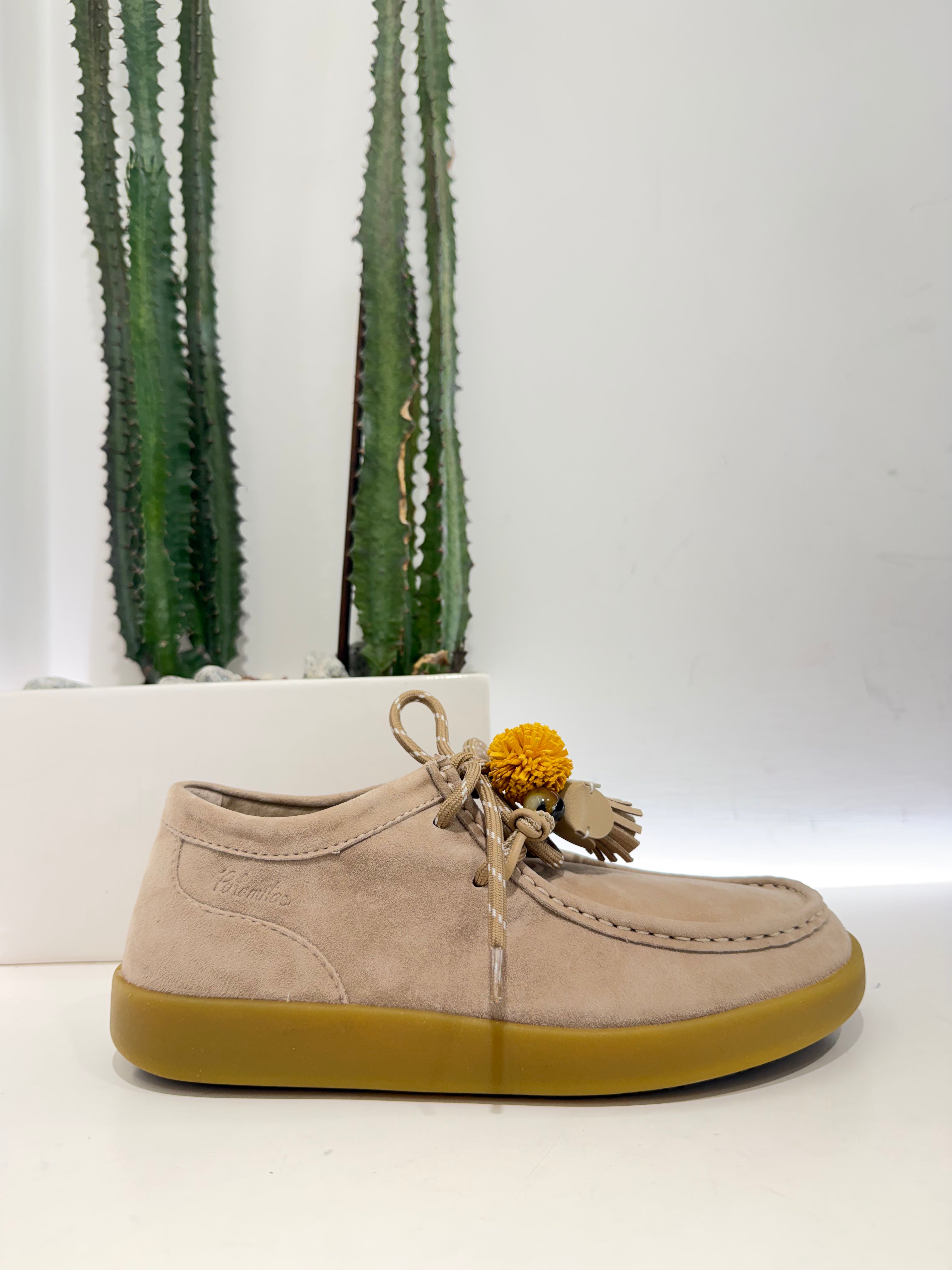 Palomitas lacci VASCHETTA suede beige