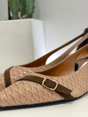 Latika scarpa guyana stampa animalier vernice rosa