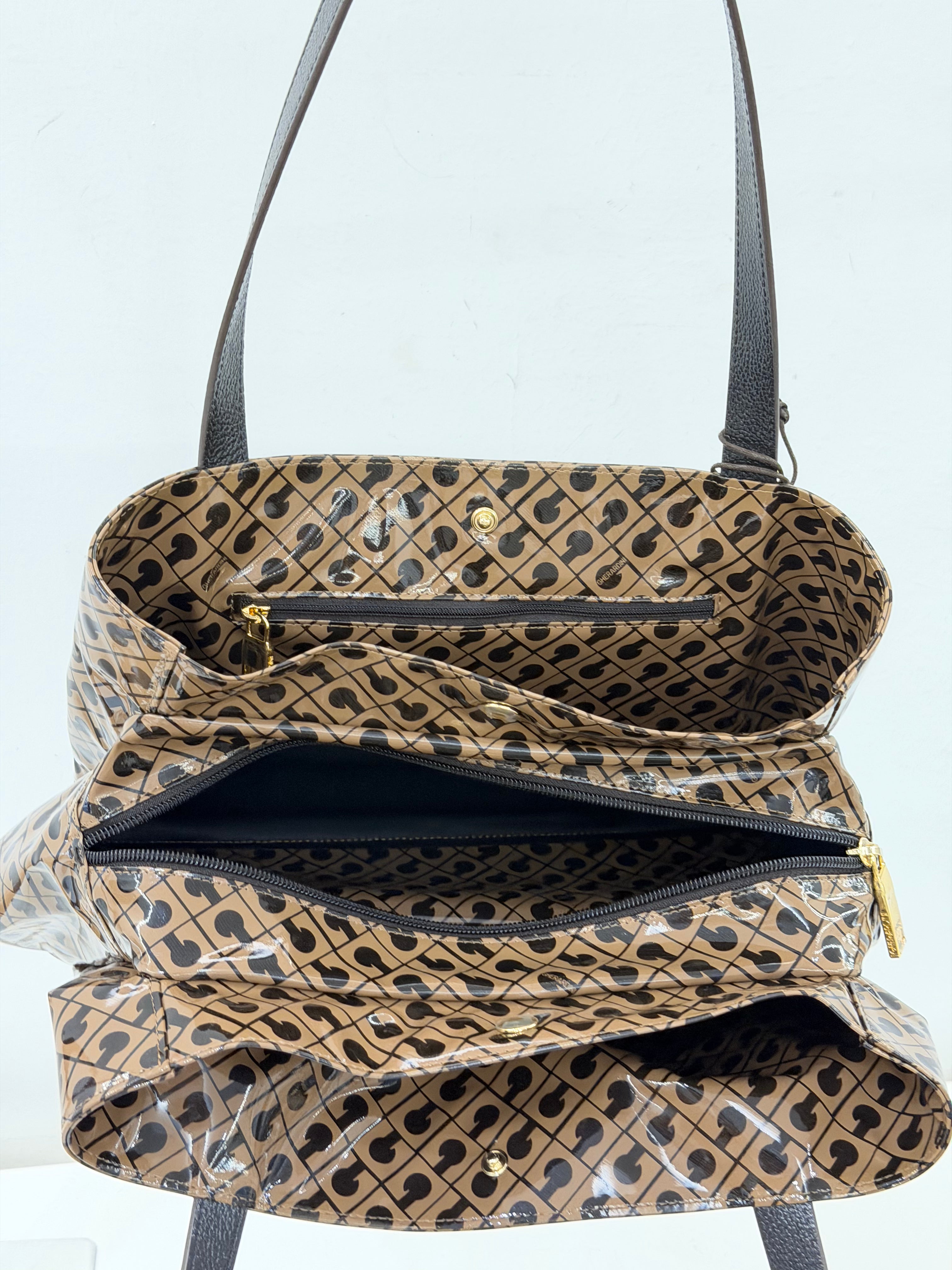 Gherardini borsa TOP HANDLE MEDIUM BAG GLOSSY TOFFEEE