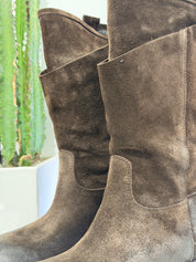MIMMU Anfibi Combat Boot in Camoscio Manon