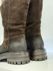MIMMU Anfibi Combat Boot in Camoscio Manon