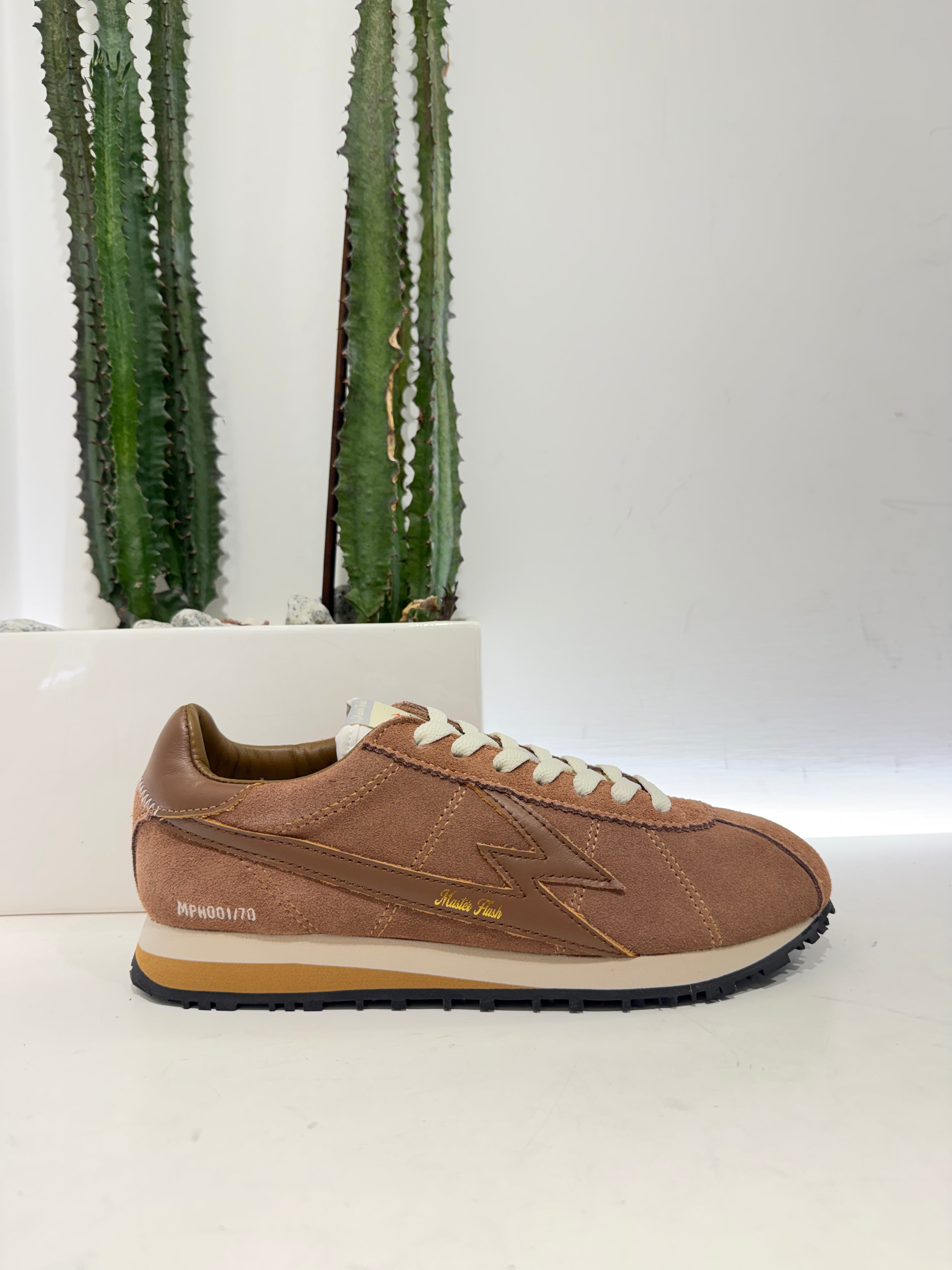 Moa sneaker flash antico rosa nude suede