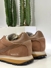 Moa sneaker flash antico rosa nude suede