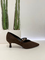 Scarpa cintini suede MORO t.50