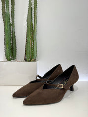 Scarpa cintini suede MORO t.50