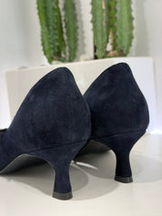 Scarpa cintini suede BLU t.50