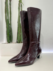 Stivale vernice bordeaux  t.50