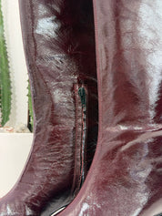 Stivale vernice bordeaux  t.50