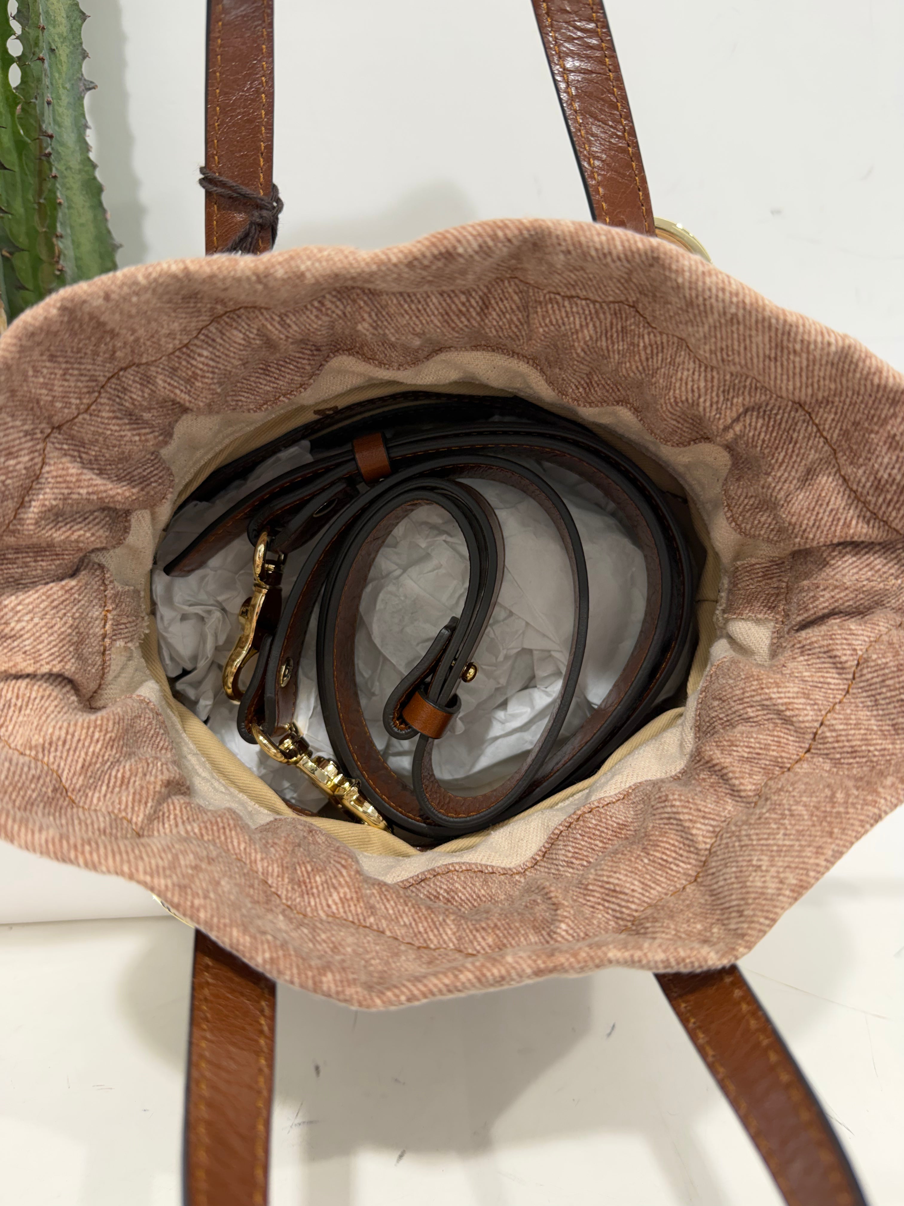 Cuoieria Fiorentina Amber small bucket PONY