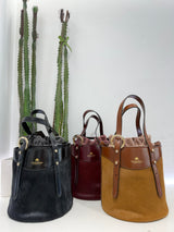 Cuoieria Fiorentina Amber small bucket PONY