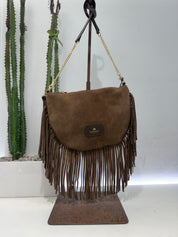 Cuoieria Fiorentina Emma Boho small pouch cioccolato