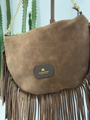 Cuoieria Fiorentina Emma Boho small pouch cioccolato