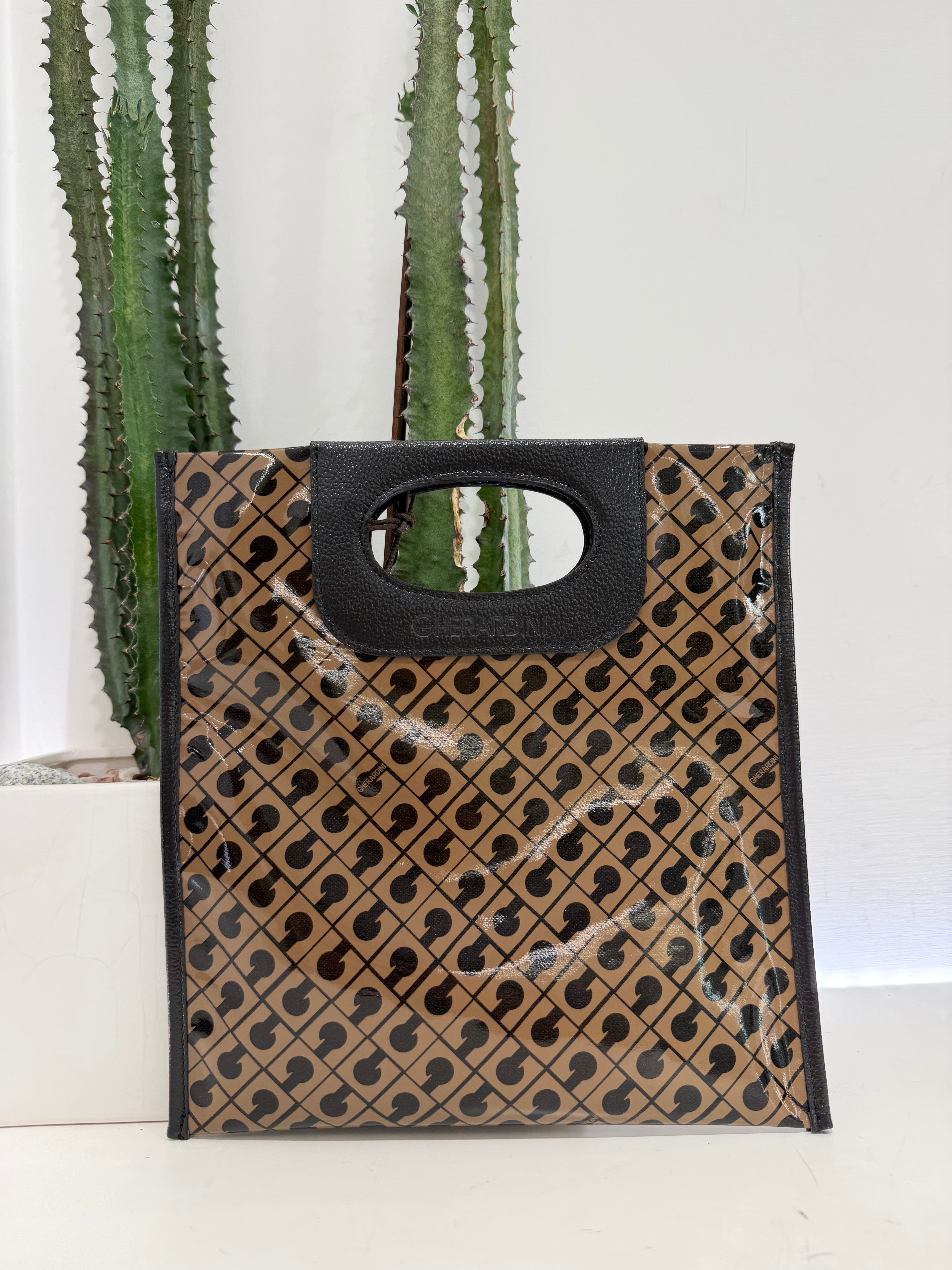 Gherardini borsa PIATTINA MINI GLOSSY TOFFFEE