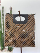 Gherardini borsa DOPPIA PIATTINA GLOSSY TOFFEE