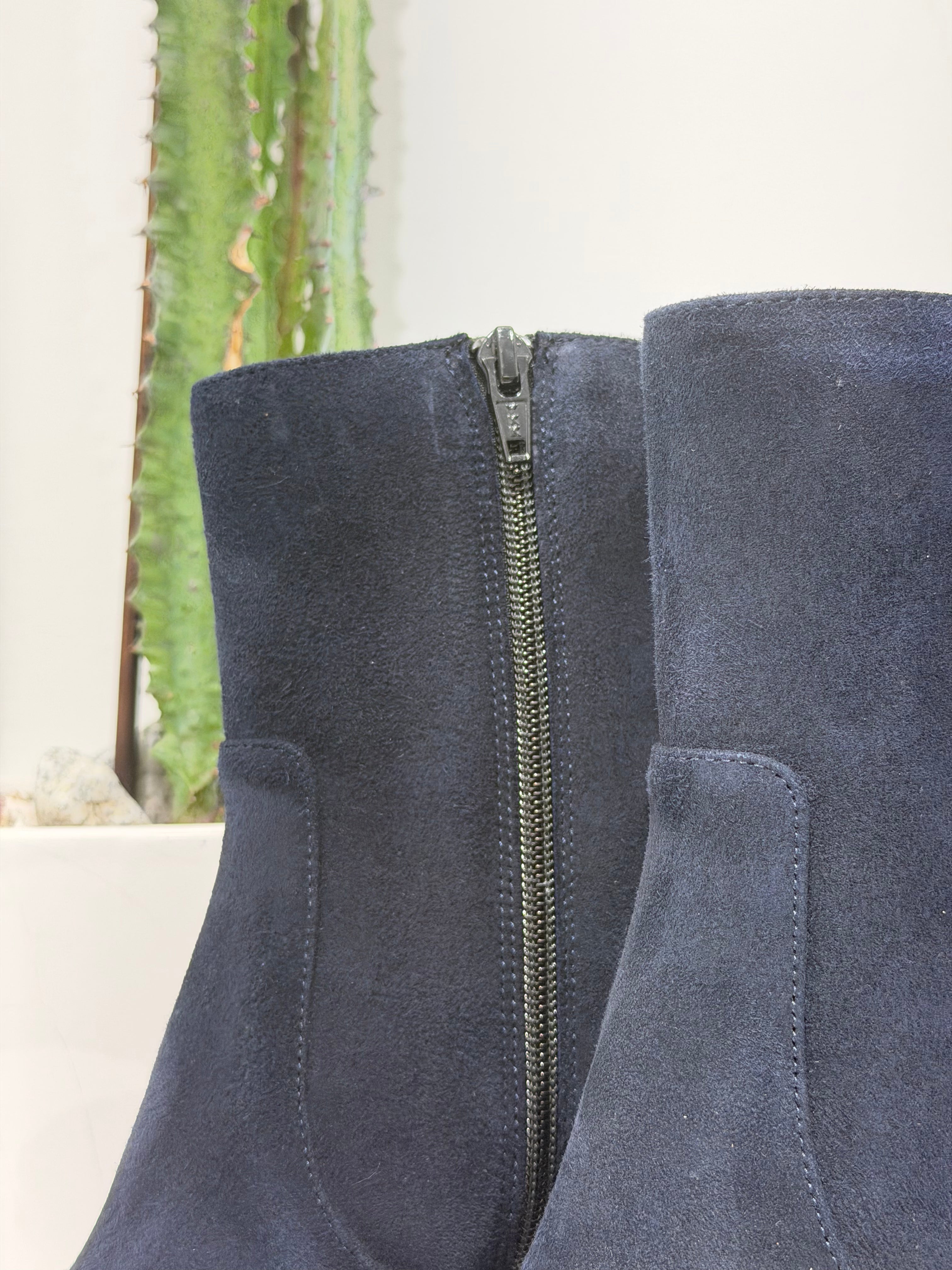 Stivaletto zio suede blu