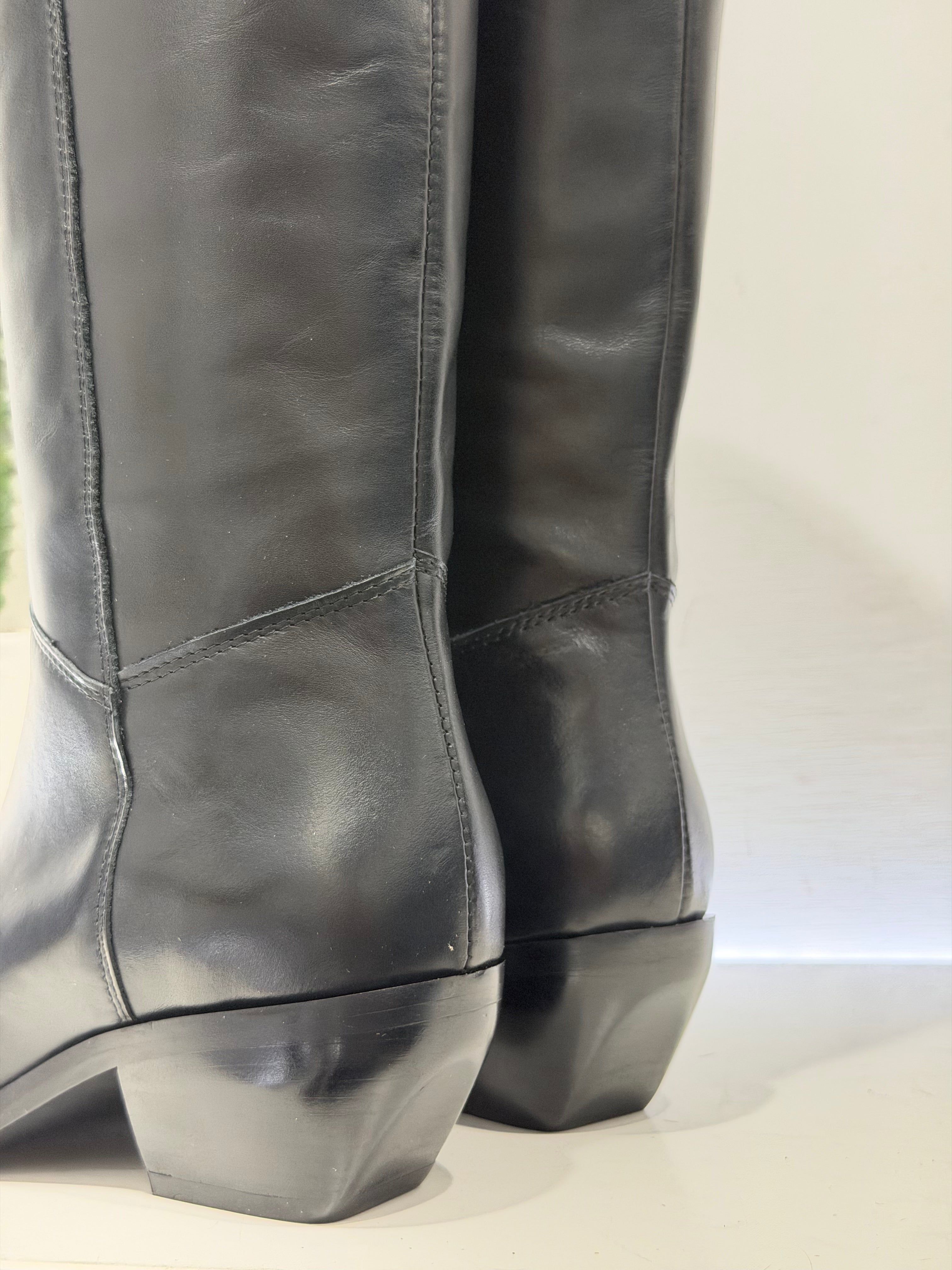 Stivale texano nero t.30