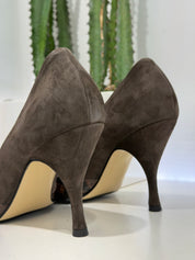 Decolletté suede moro snake t.80