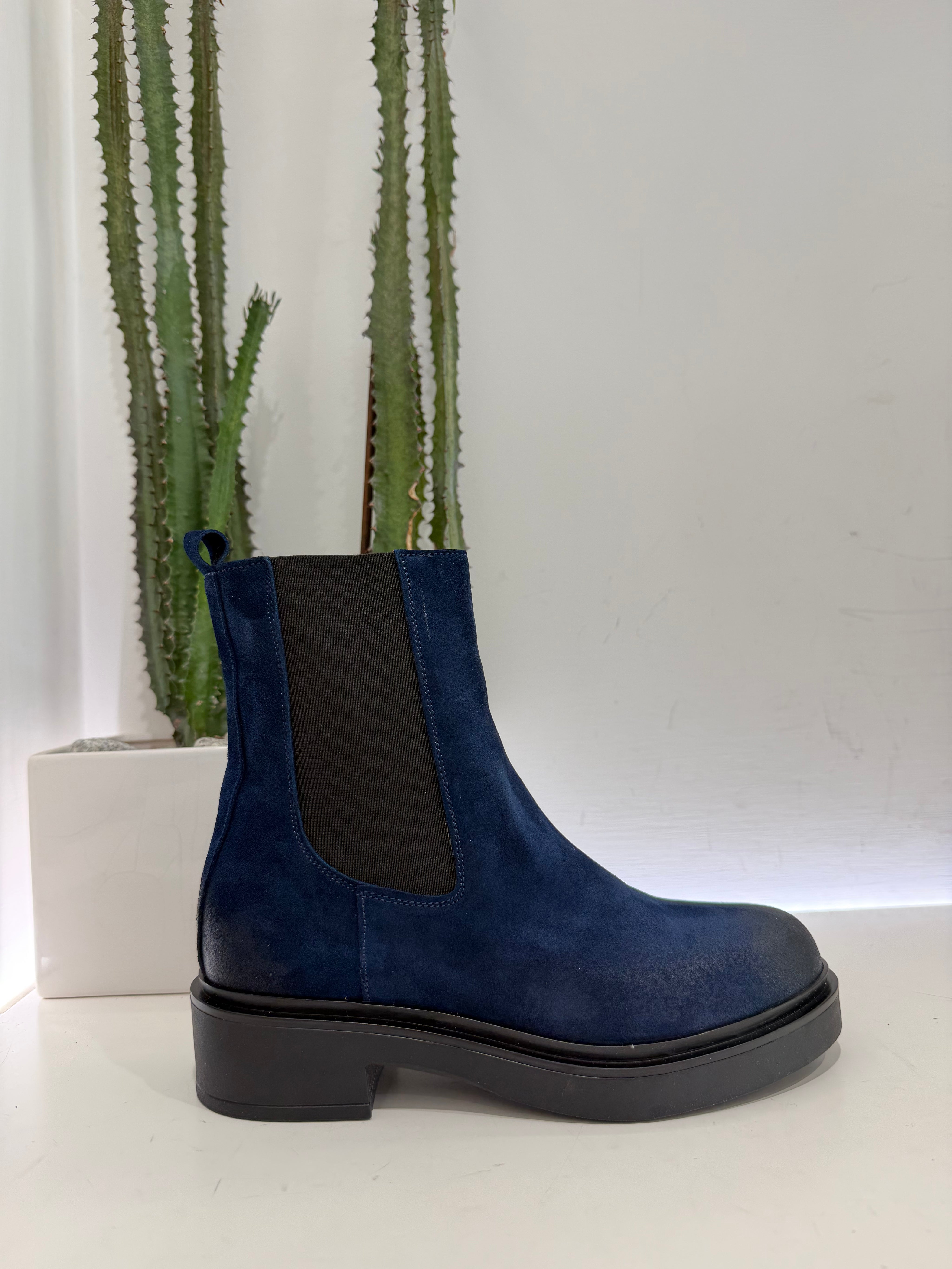 ANTICA BOTTEGA beatles suede blu