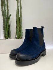 ANTICA BOTTEGA beatles suede blu