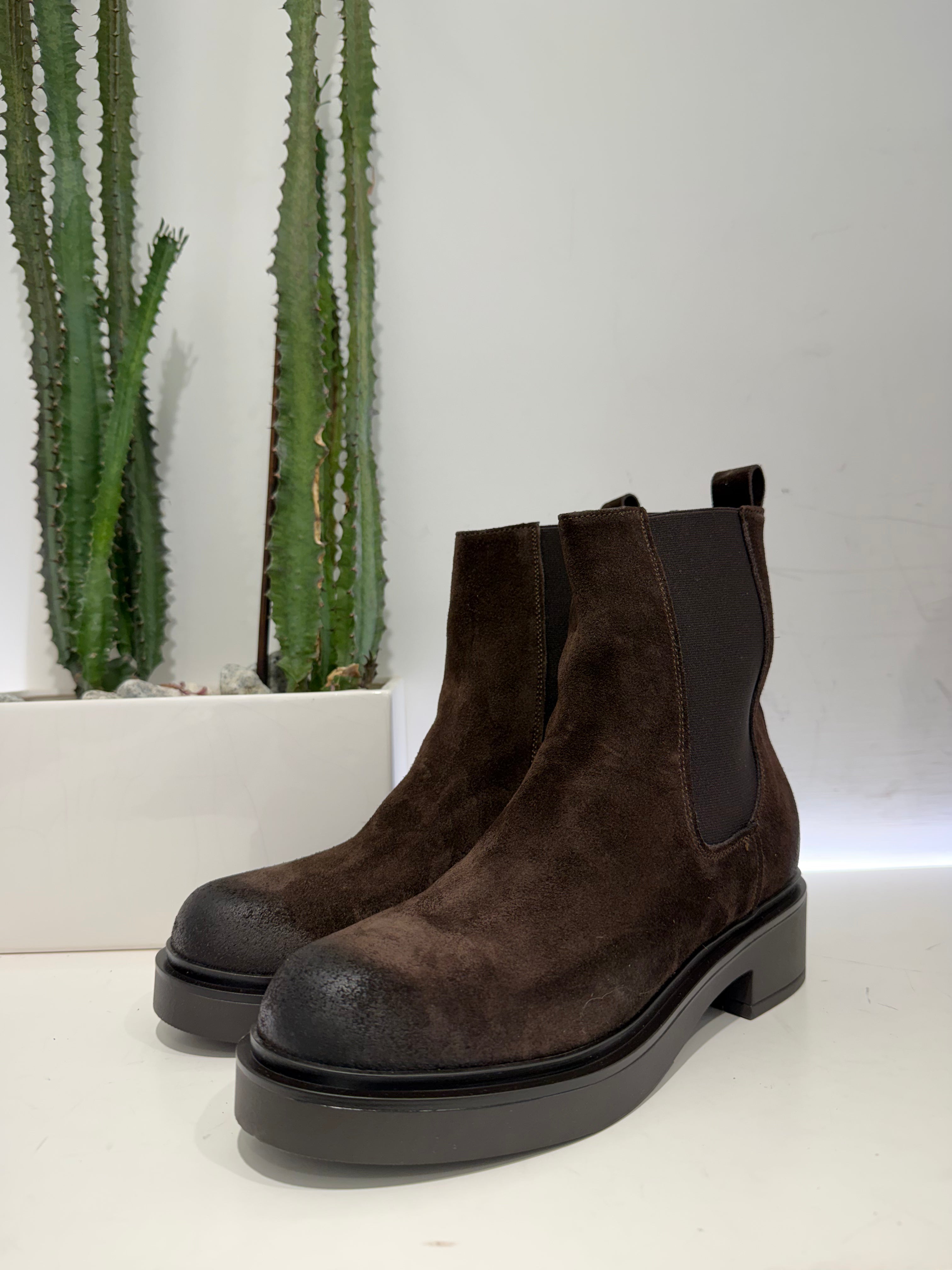 ANTICA BOTTEGA beatles suede moro