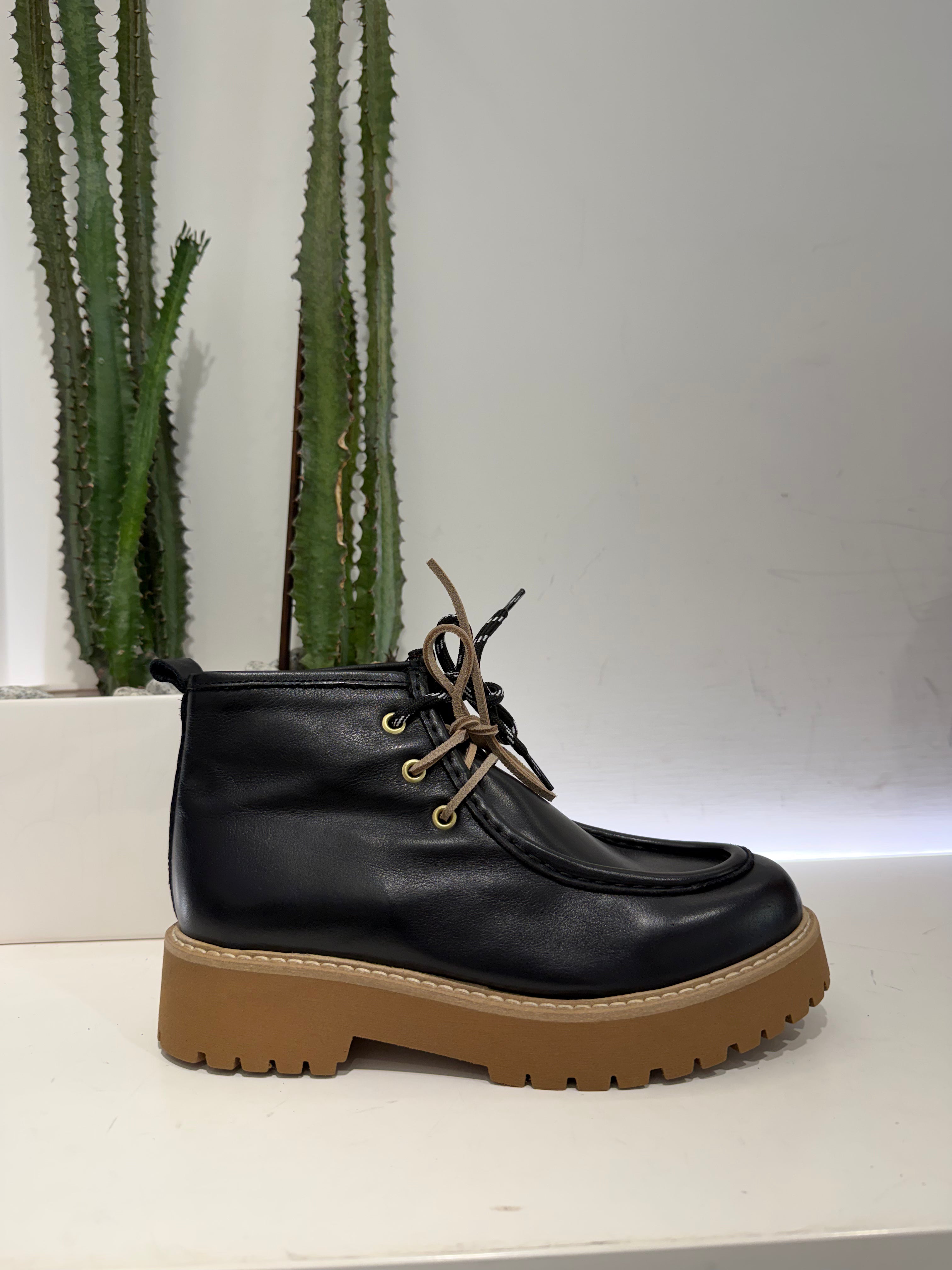 ANTICA BOTTEGA mid vaschetta NERO DOPPIO LACCIO