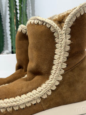 Mou New Inner Wedge Suede cognac