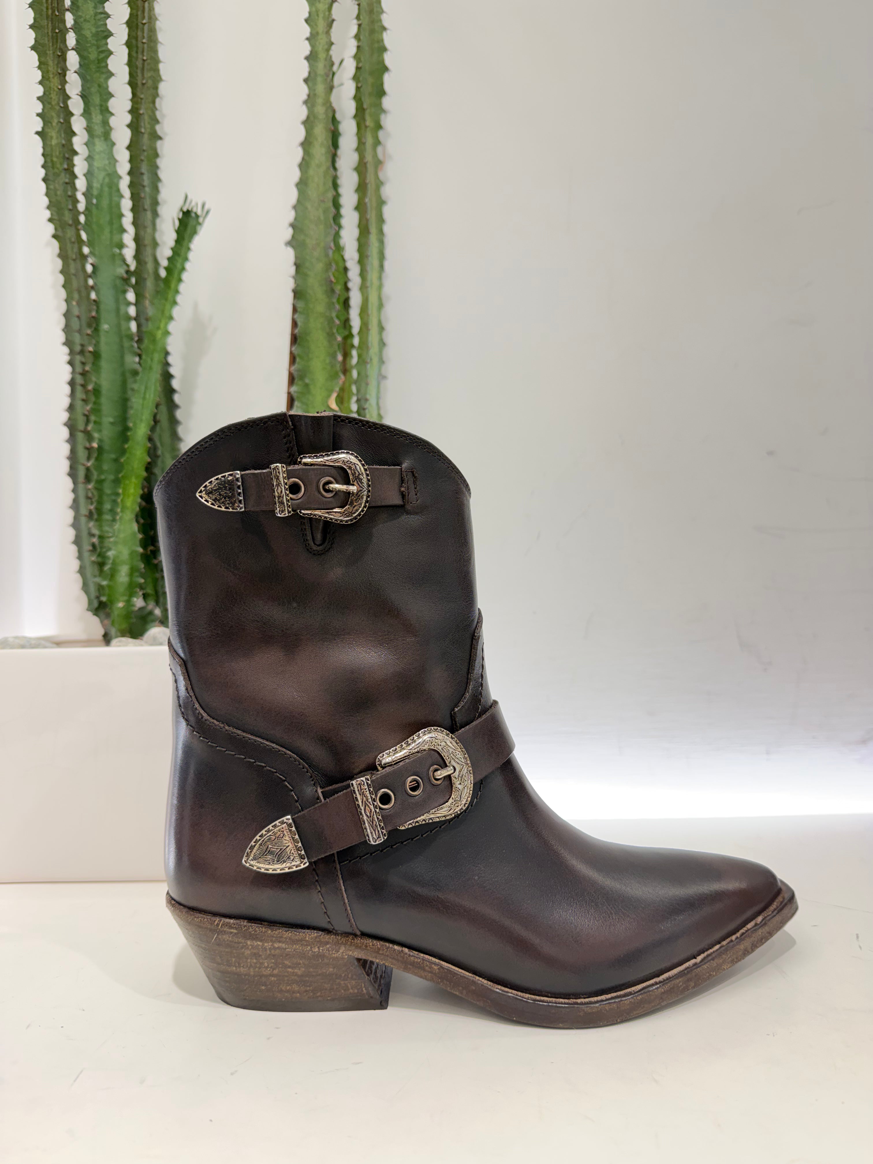 Texano DUE FIBBIE TEX moro t.40