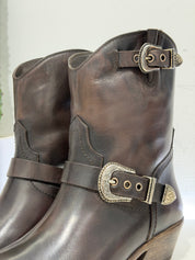 Texano DUE FIBBIE TEX moro t.40