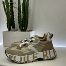 Voile Blanche sneaker modello CLUB suede/nylon laminato oro