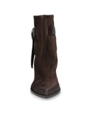 Elena Iachi texano suede t.moro con cintura