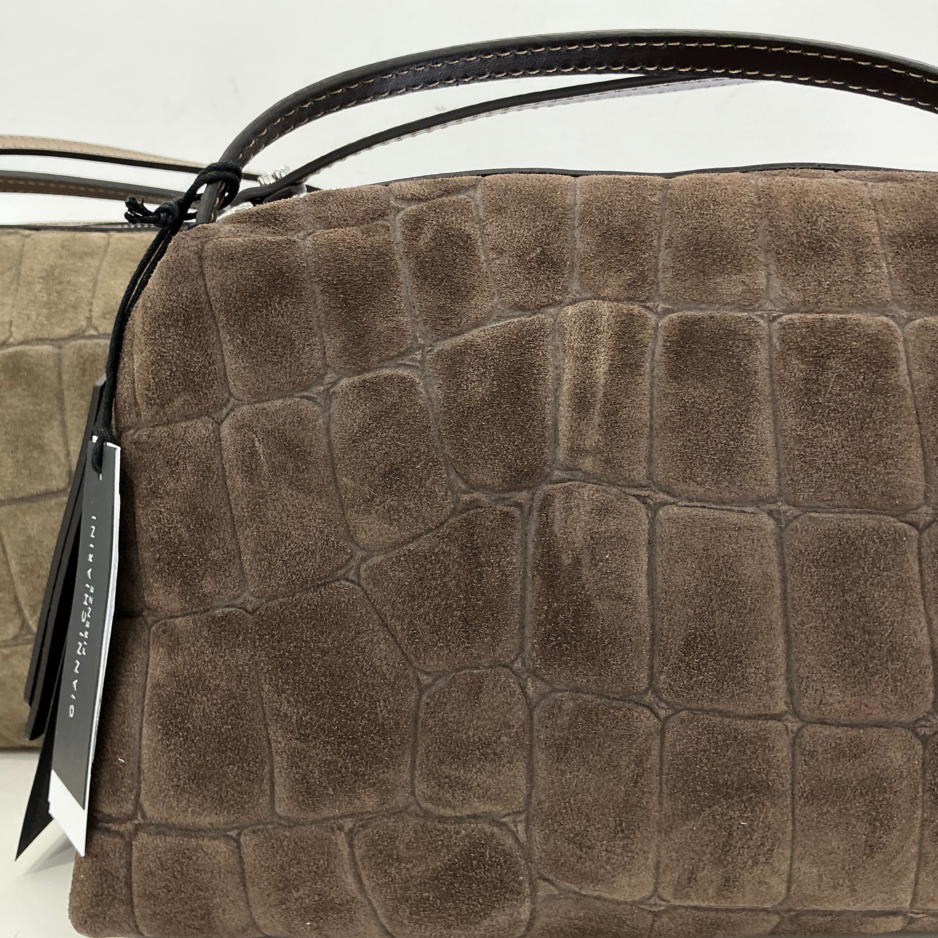 Gianni Chiarini borsa  linea ALIFA COCCO camoscio (formato medio)