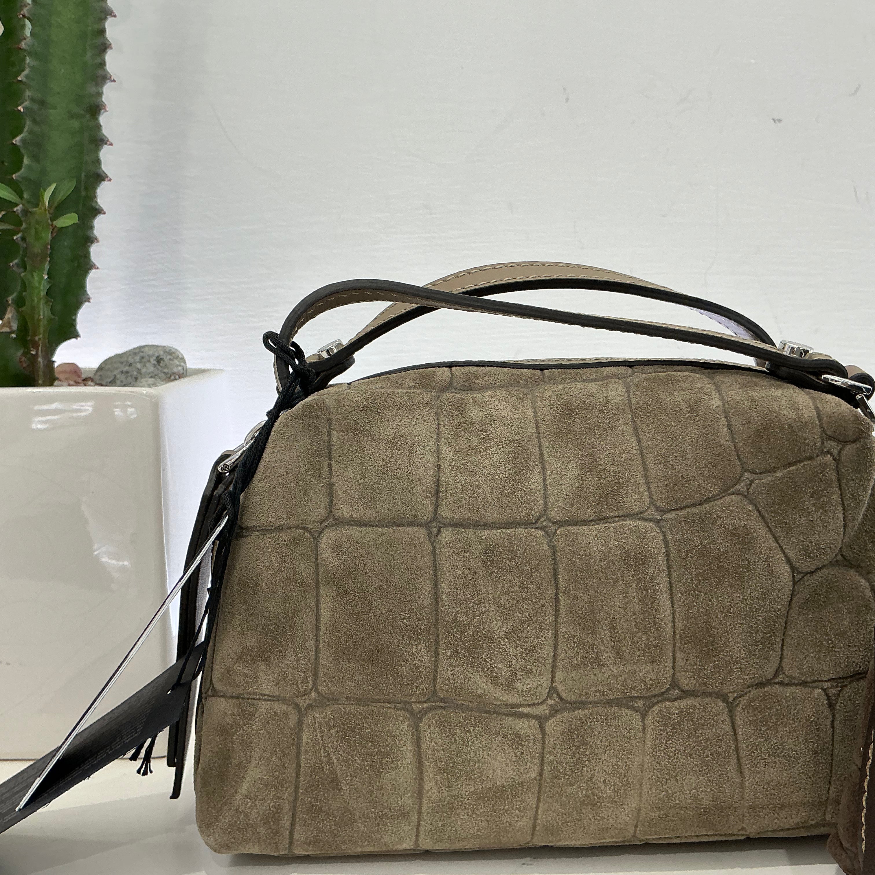 Gianni Chiarini borsa  linea ALIFA COCCO camoscio (formato piccolo)