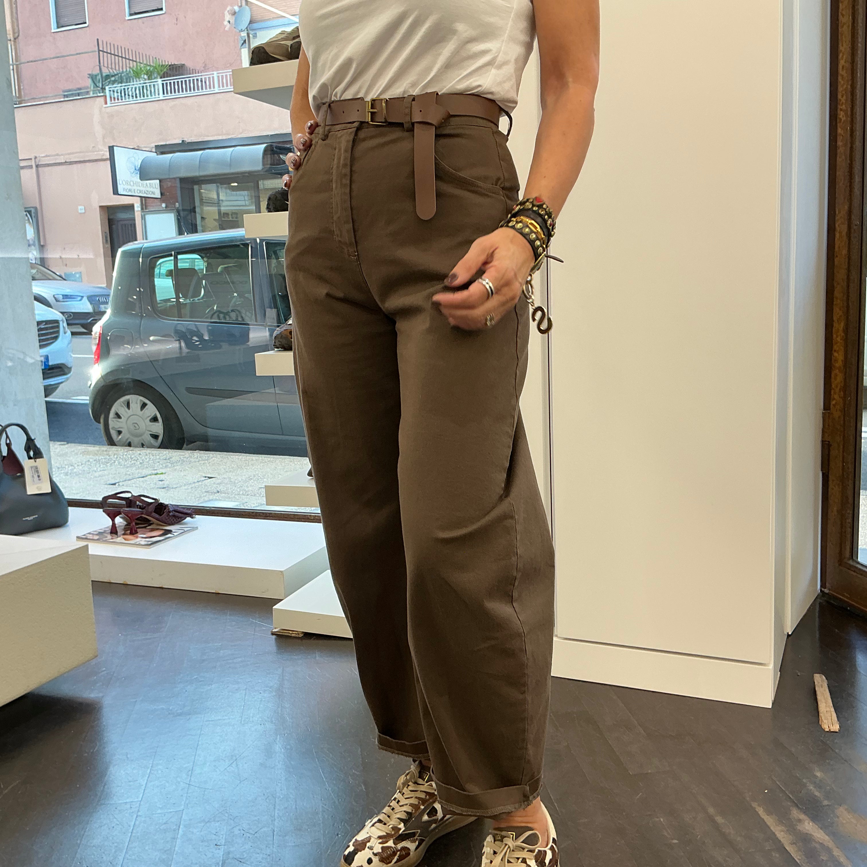 KIKISIX pantalone baloon moro